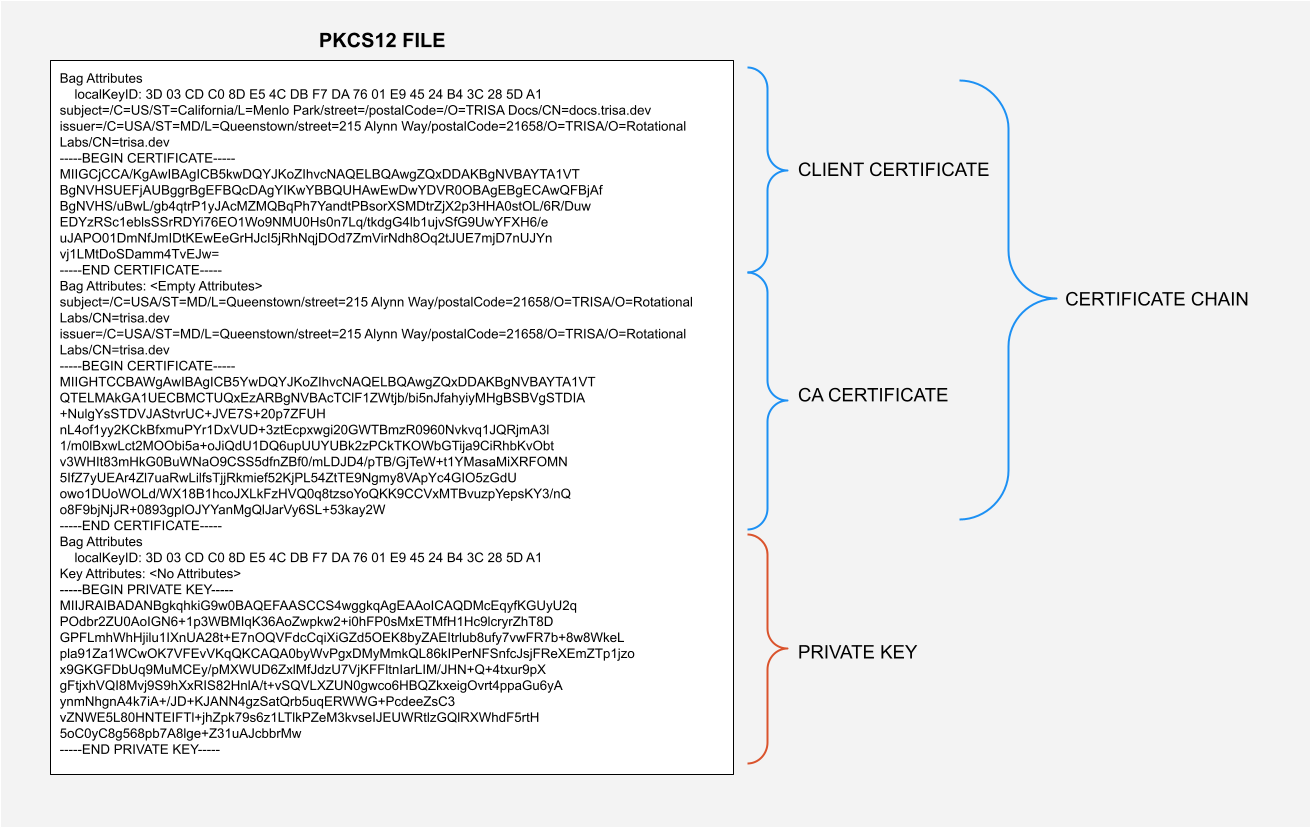 PKCS12 file